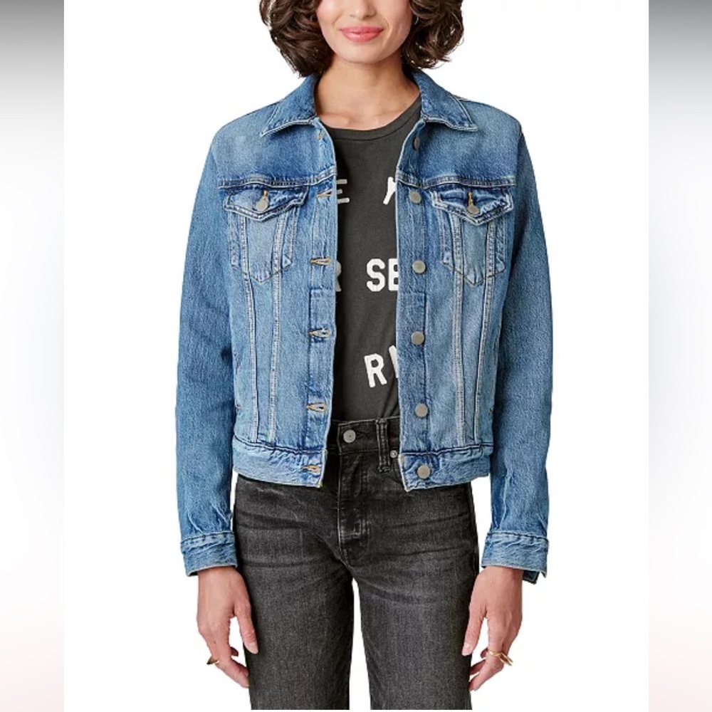 Lucky Brand Handcrafted Jean Jacket - Light Blue